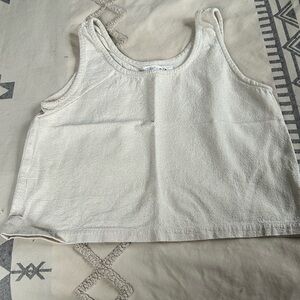 Elegant Cream Sleeveless Top